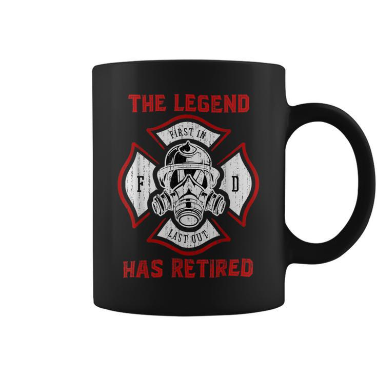 Firefighter Retired Fireman Retirement Proud Firefighter V2 Coffee Mug