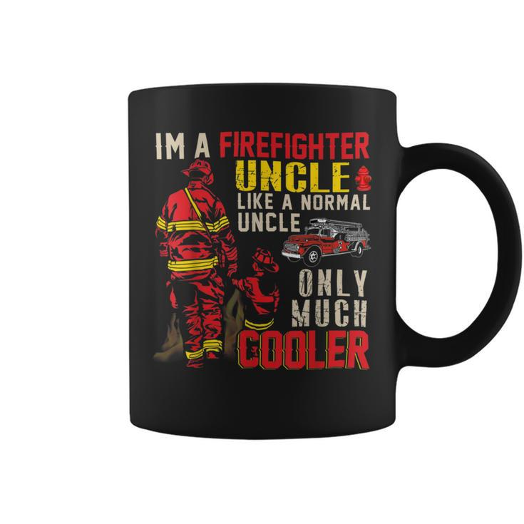 Firefighter Vintage Im A Firefighter Uncle Definition Much Cooler Coffee Mug