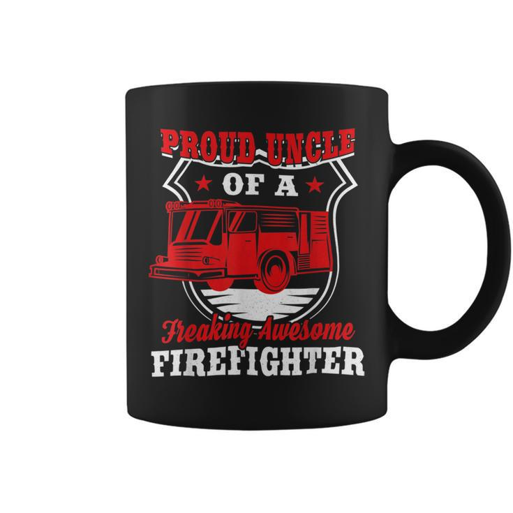 Firefighter Wildland Fireman Volunteer Firefighter Uncle Fire Truck V3 Coffee Mug