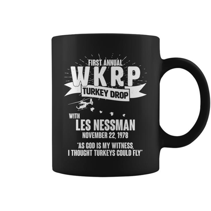 First Annual Wkrp Turkey Drop With Les Nessman Coffee Mug
