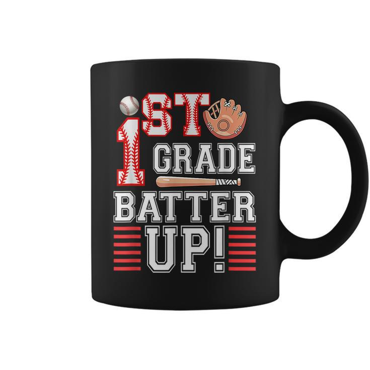 First Grade Back To School 1St Grade Batter Up Baseball  Coffee Mug