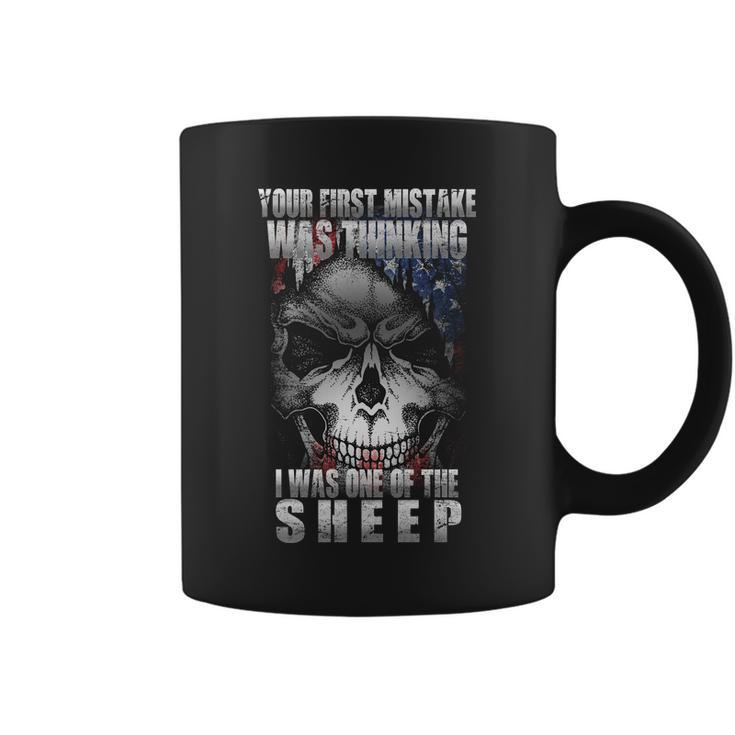 First Mistake Was Thinking I Was One Of The Sheep Tshirt Coffee Mug