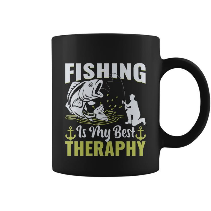 Fishing Is My Best Therapy Coffee Mug