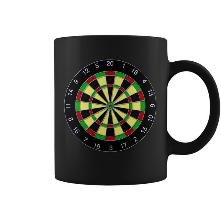 Flat Dart Board Gaming Tshirt Coffee Mug