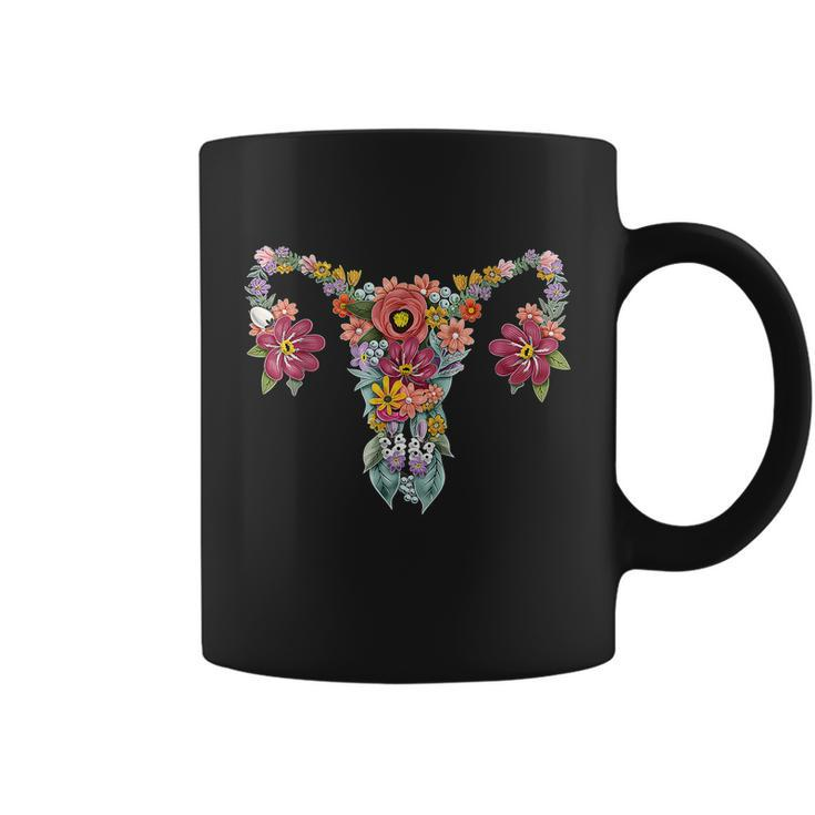 Floral Ovary Uterus Womens Rights Feminisgreat Gift Women Coffee Mug
