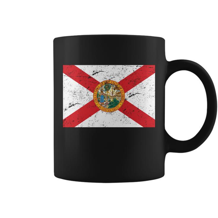 Florida Flag Distressed Vintage Coffee Mug