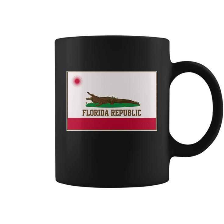 Florida Republic Vintage Alligator Flag Coffee Mug