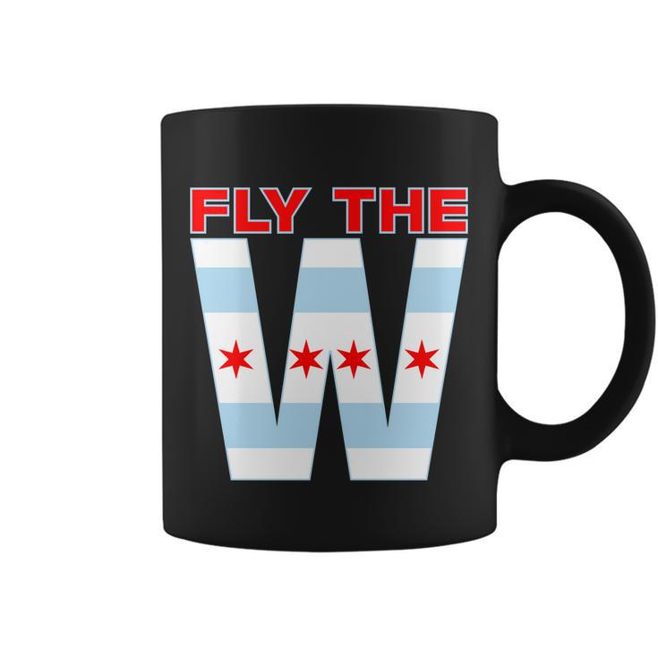 Fly The W Chicago Flag Coffee Mug