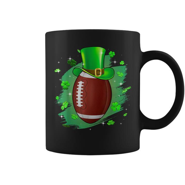 Football St Patricks Day Leprechaun Shamrock Irish Boys Kids Coffee Mug
