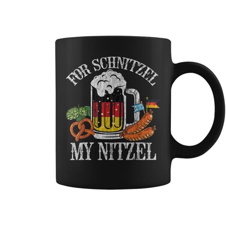 For Schnitzel My Nitzel Funny Oktoberfest German Beer Wurst  Coffee Mug