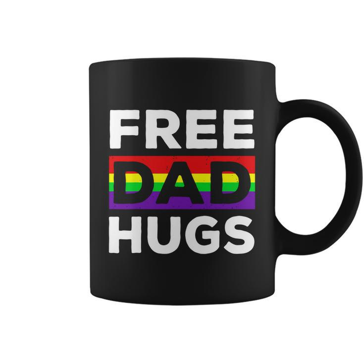 Free Dad Hugs Shirt Fathers Day Shirt Lgbtq Proud Fathers Tshirt Lgbtq Prid Coffee Mug