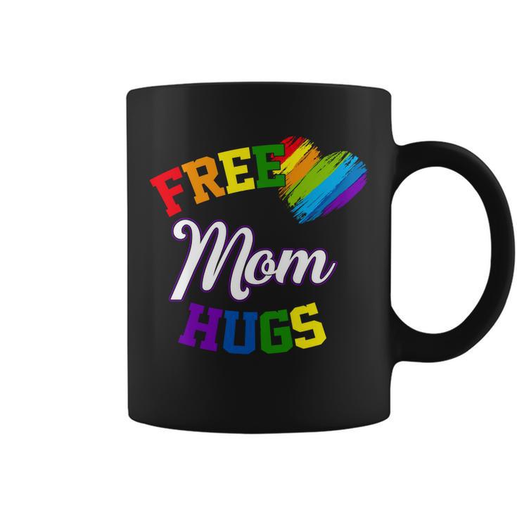 Free Mom Hugs Lgbt Gay Pride Heart Coffee Mug