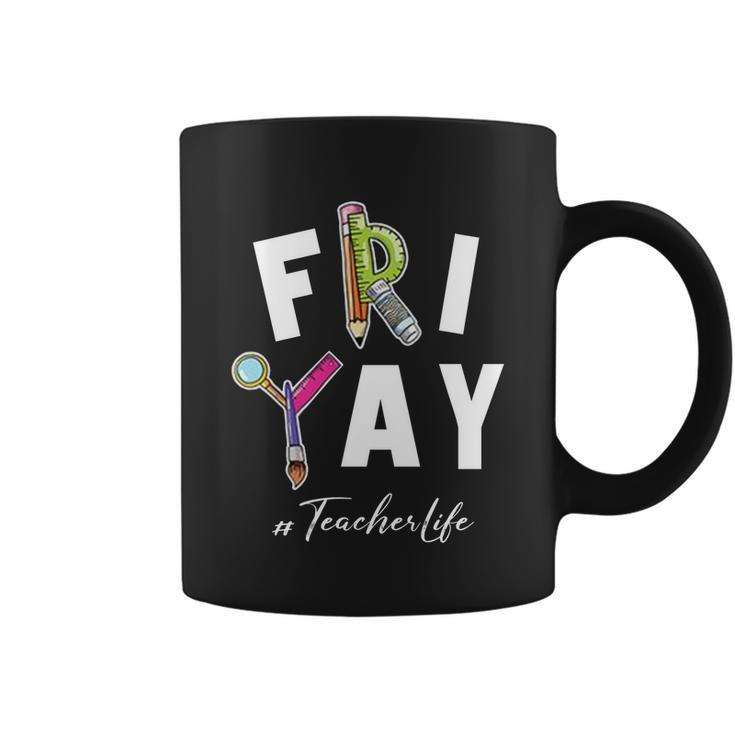 Frigiftyay Funny Teacher Life Weekend Back To School Funny Gift Meaningful Gift Coffee Mug
