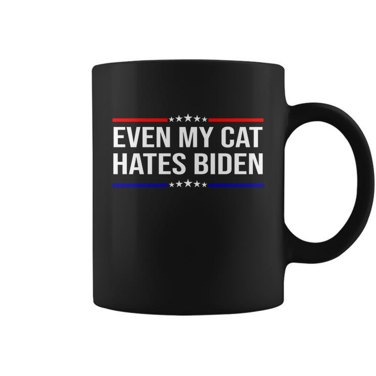 Funny Anti Biden Even My Cat Hates Biden Funny Anti Biden Fjb Coffee Mug