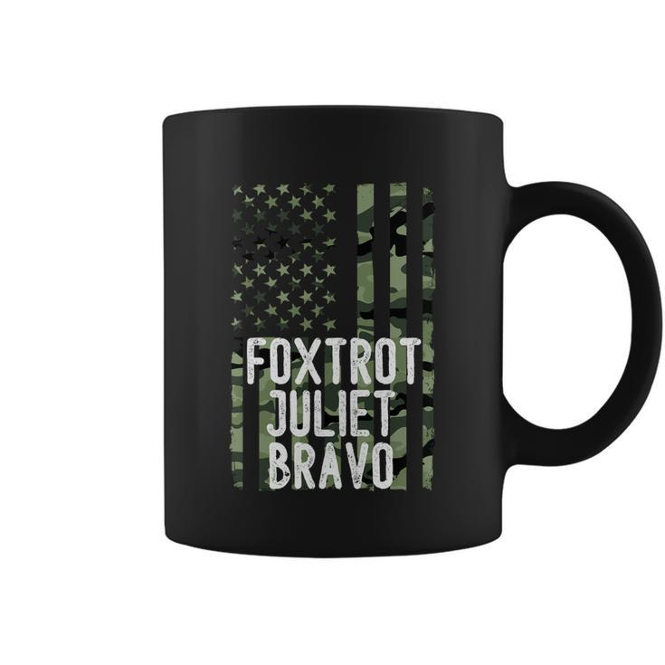 Funny Anti Biden Fjb Anti Biden Foxtrot Juliet Bravo American Flag Coffee Mug