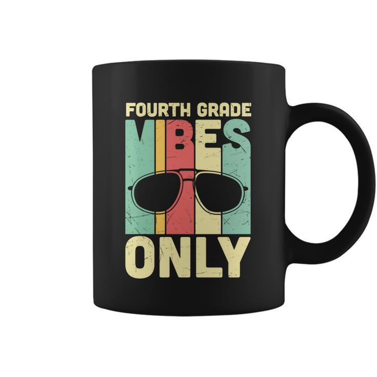 Funny Back To Schol Fourth Grade Vibes Only Coffee Mug