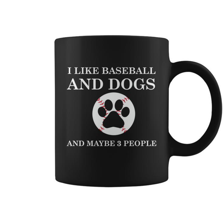 Funny Baseball Lover Funny Dog Lover Funny Baseball Dog Coffee Mug