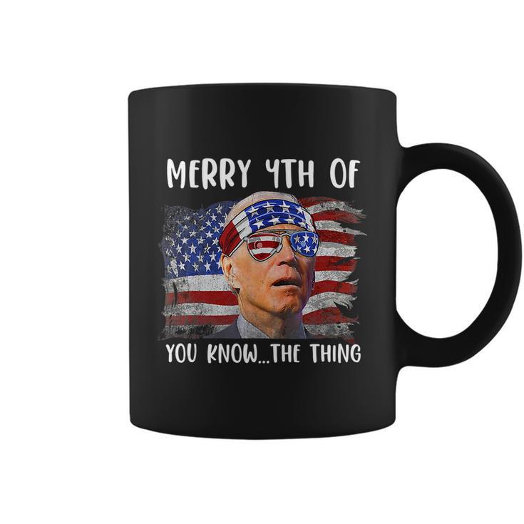 Funny Biden Confused Merry Happy 4Th Of You Know The Thing Funny Design Coffee Mug