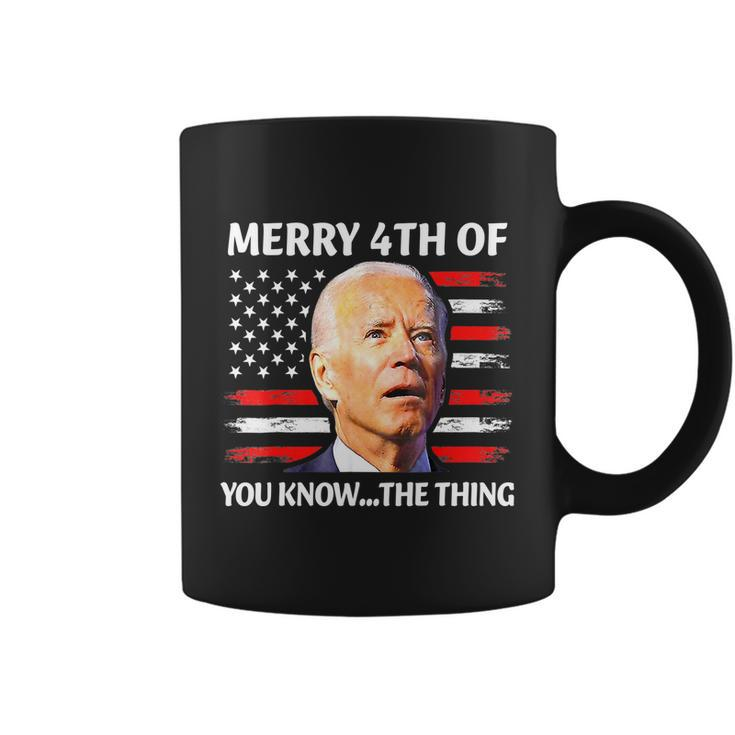 Funny Biden Confused Merry Happy 4Th Of You KnowThe Thing Tshirt Coffee Mug