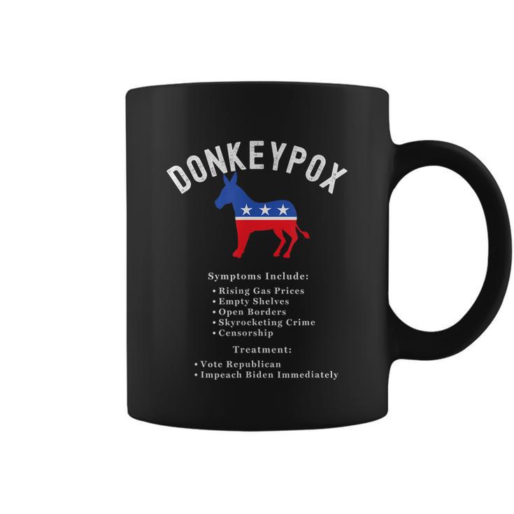 Funny Conservative Republican Anti Biden Donkeypox Coffee Mug