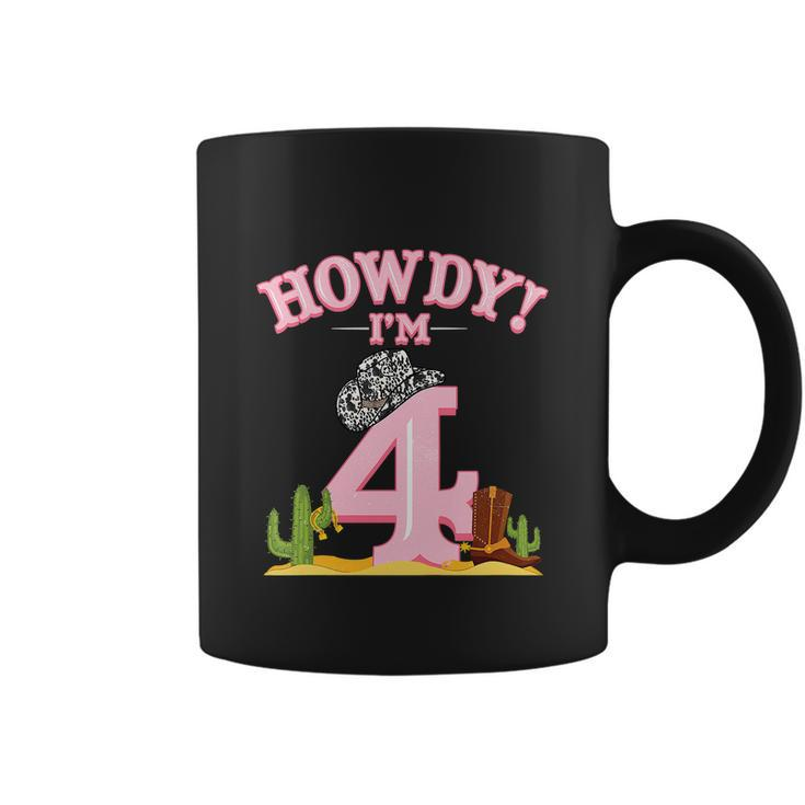 Funny Cowgirl 4Th Birthday Western Country Southern Coffee Mug