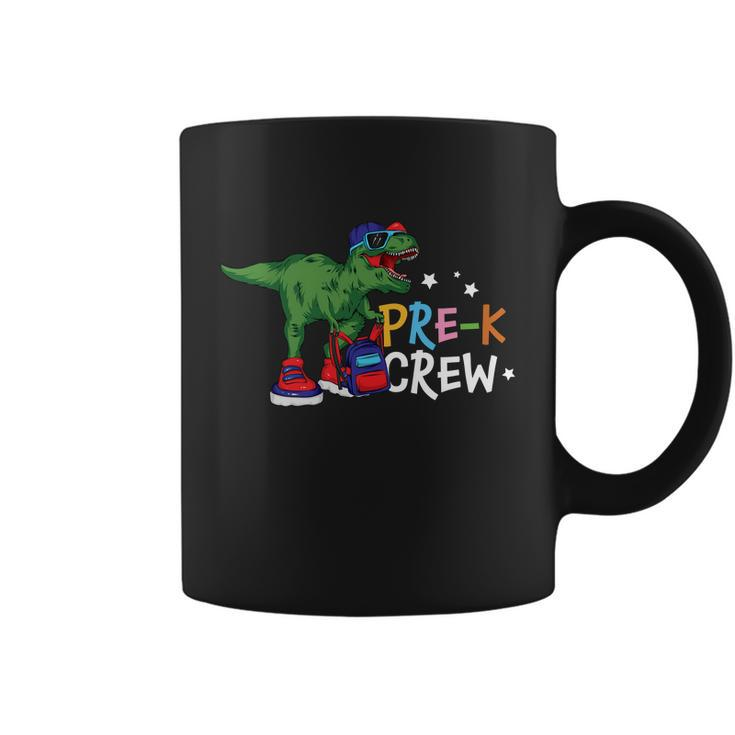 Funny Dinosaurus Prek Crew T_Rex Back To School Coffee Mug