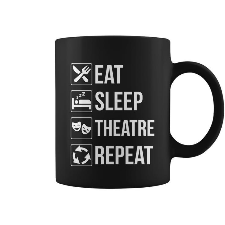 Funny Eat Sleep Theatre Repeat Gift Coffee Mug