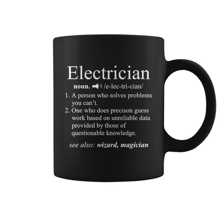 Funny Electrician Definition Shirt Electrical Engineer Gift Coffee Mug