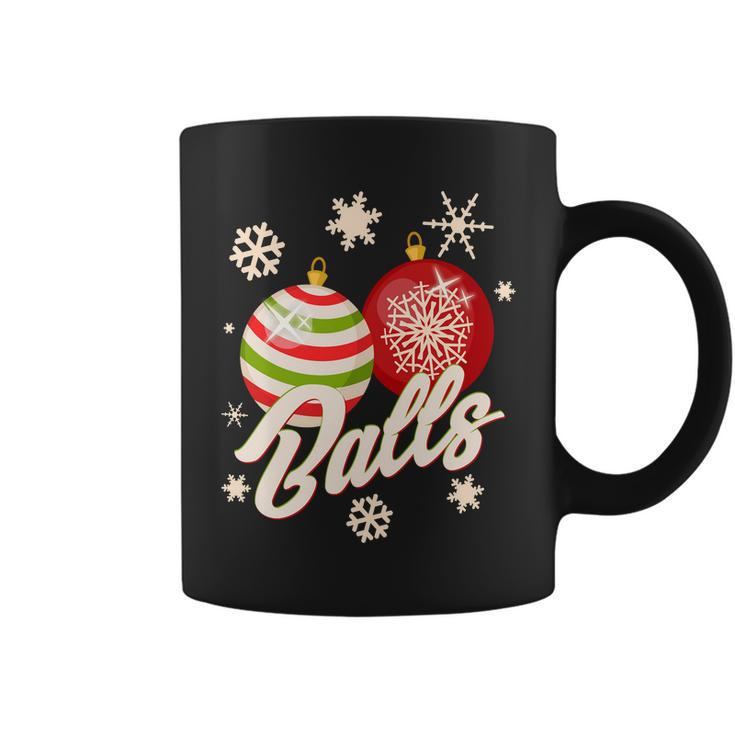 Funny Festive Christmas Balls Coffee Mug