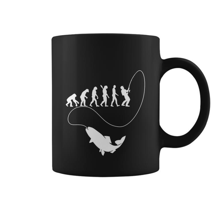 Funny Fisherman Fishing Evolution Coffee Mug