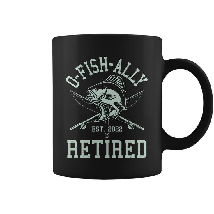 Funny Fishing Ofishally Retired Est 2022 Tshirt Coffee Mug
