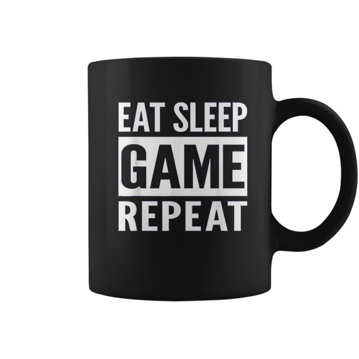 Funny Gamer Gaming Eat Sleep Game Repeat Holiday Gift V2 Coffee Mug