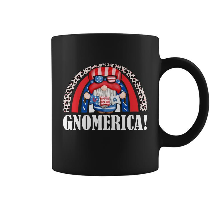 Funny Gnomerica Patriotic Gnome American Flag 4Th Of July Gift Coffee Mug