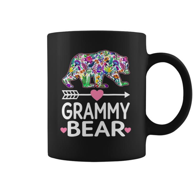 Funny Grammy Bear Mothers Day Floral Matching Family Outfits Coffee Mug