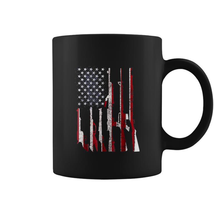 Funny Gun 4Th Of July American Usa Pride Flag Coffee Mug