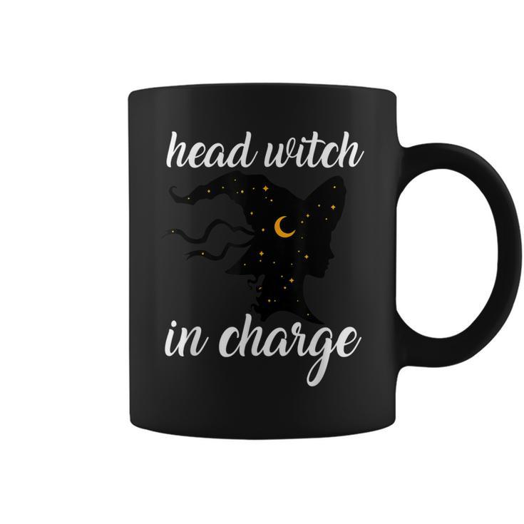 Funny Halloween Head Witch In Charge  Coffee Mug