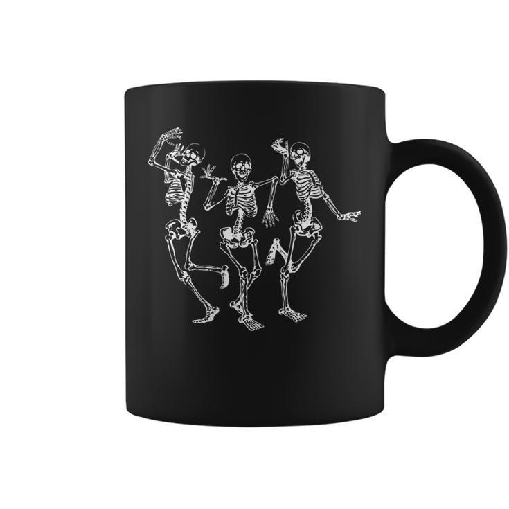 Funny Halloween Spooky Bones Skull Dancing Skeleton   Coffee Mug