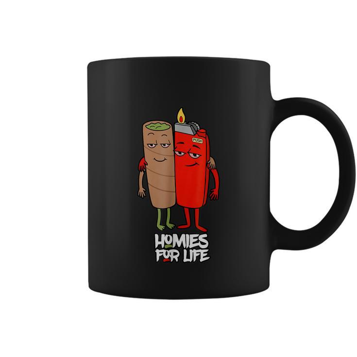 Funny Homies For Life Weed Coffee Mug