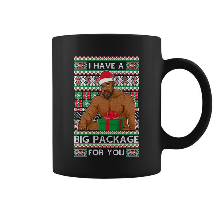 Funny I Have A Big Package For You Ugly Christmas Sweater Tshirt Coffee Mug