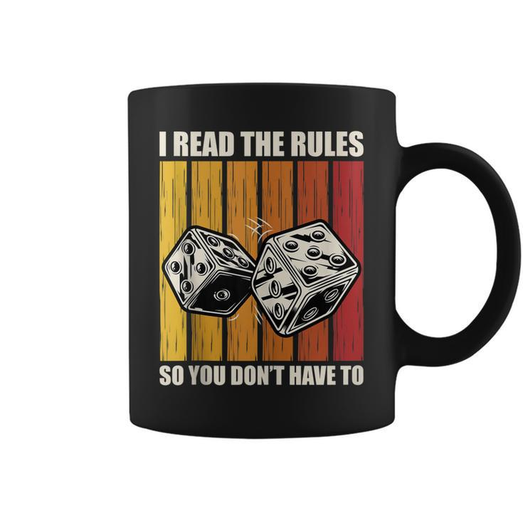 Funny I Read The Rules Board Game Night Board Game Night  Coffee Mug
