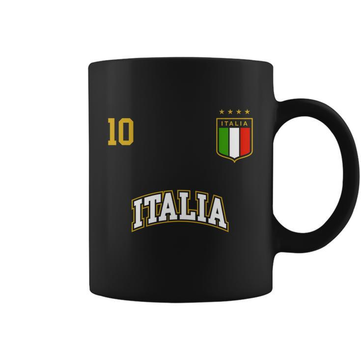 Funny Italy Soccer Team Gift Number 10 Sports Italian Flag Gift Coffee Mug