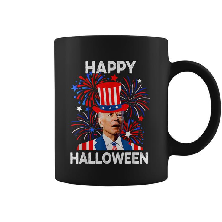 Funny Joe Biden Happy Halloween Confused For 4Th Of July V2 Coffee Mug