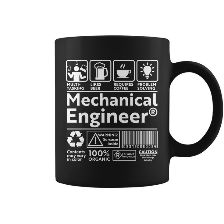 Funny Mechanical Engineer Label Coffee Mug