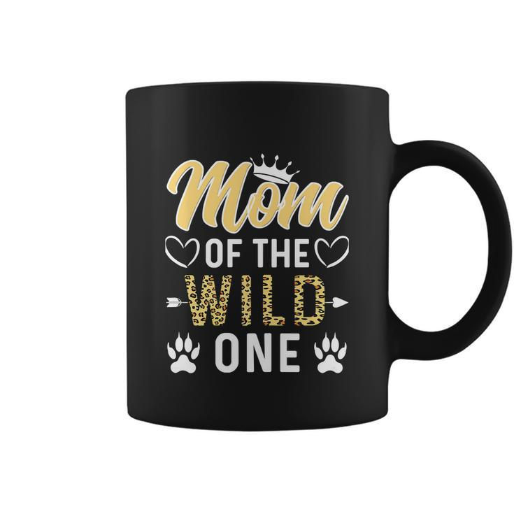 Funny Mom Of The Wild One 1St Birthday Matching Family Coffee Mug