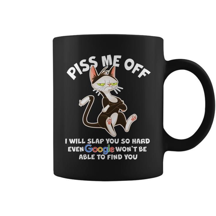 Funny Piss Me Off Cat Meme Coffee Mug