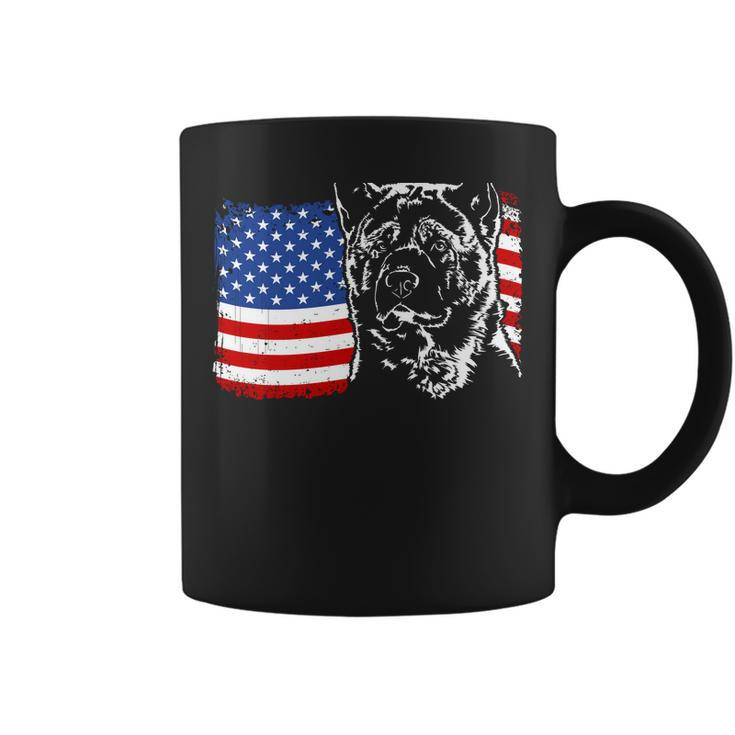 Funny Proud Akita American Flag Patriotic Dog Gift Sweatshirt Coffee Mug