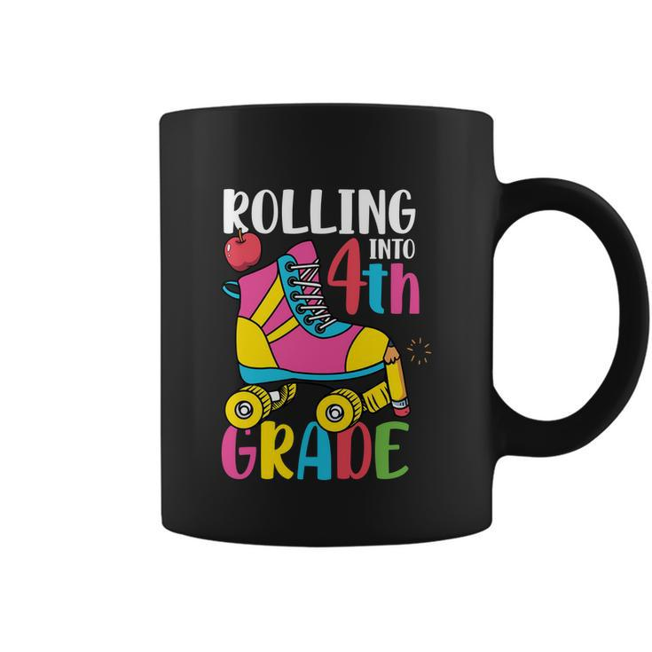 Funny Rolling Into 4Th Grade Back To School Gift Coffee Mug
