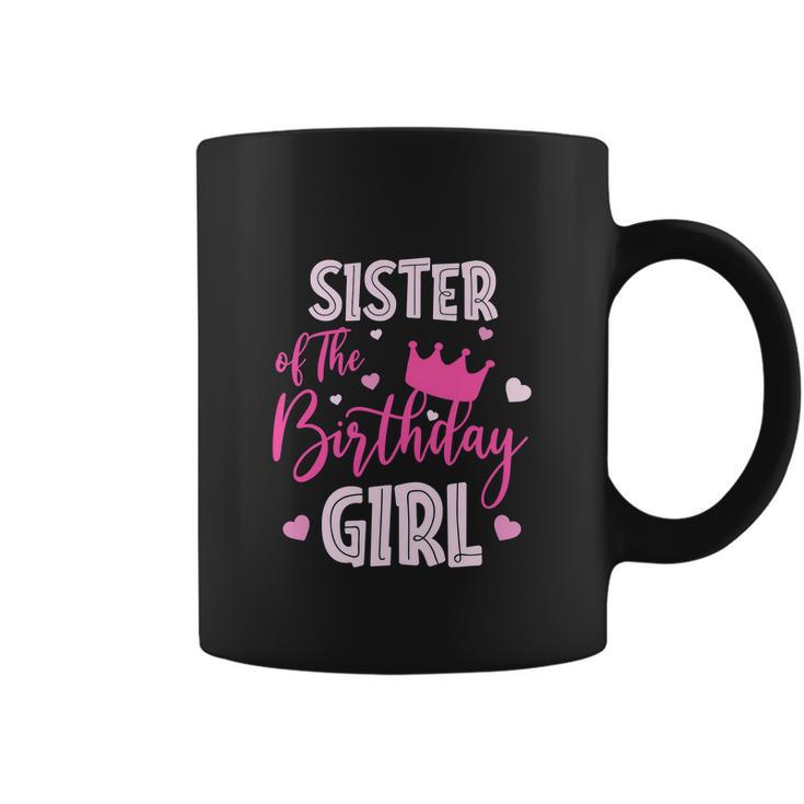 Funny Sister Of The Birthday Girl Cute Pink Coffee Mug