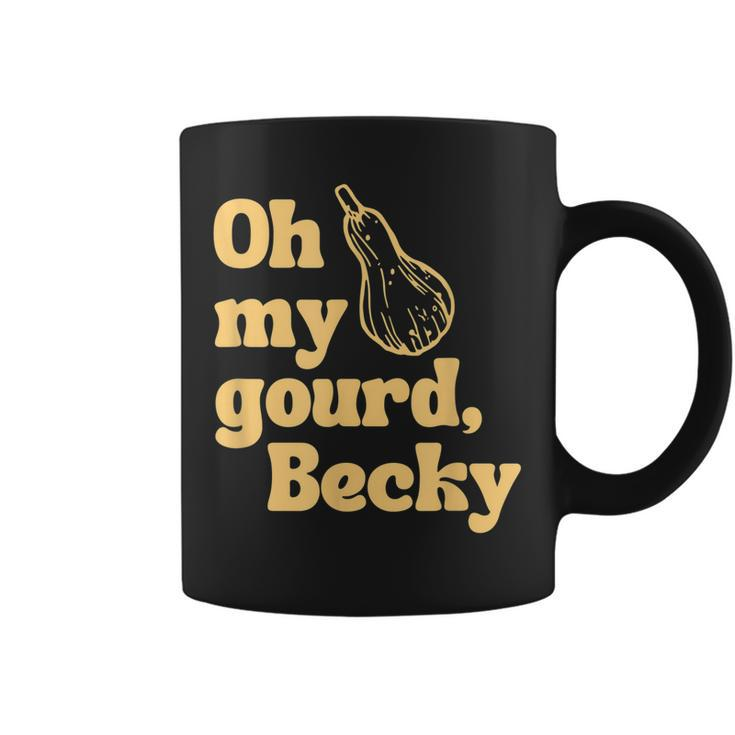 Funny Thanksgiving Oh My Gourd Becky  Coffee Mug