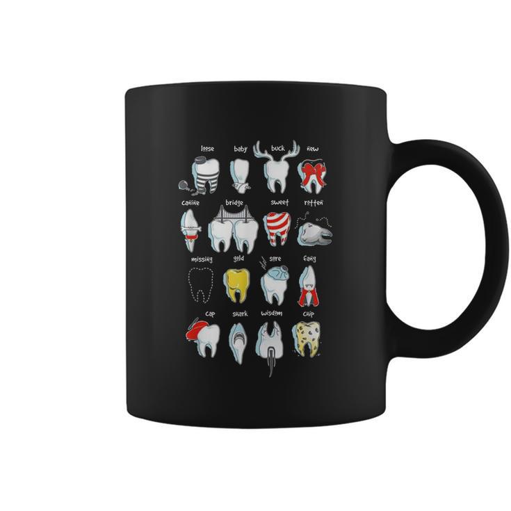 Funny Tooth Designs Dentist Teeth Dental Tshirt Coffee Mug